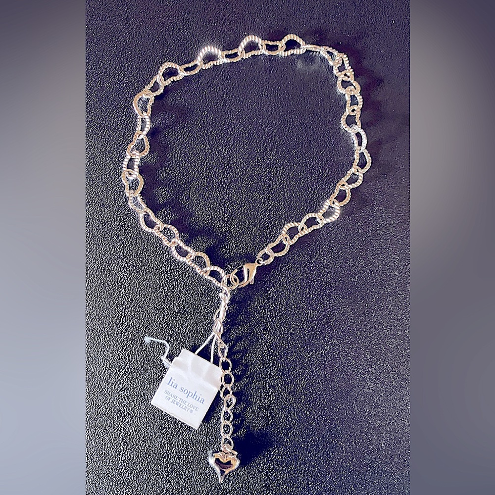 Ankle Bracelet by Lia Sophia silver w lobster clasp